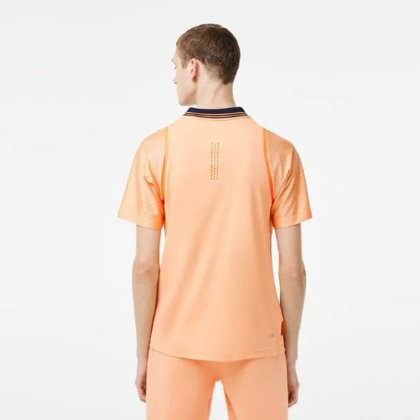 Áo Polo Nam Lacoste Sport Roland Garros Edition Team Leader Polo Shirt DH6064 7FG Màu Cam Size 3