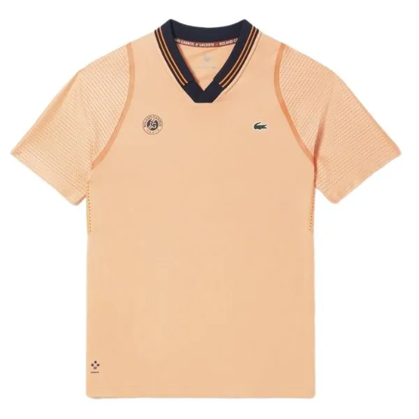 Áo Polo Nam Lacoste Sport Roland Garros Edition Team Leader Polo Shirt DH6064 7FG Màu Cam Size 3