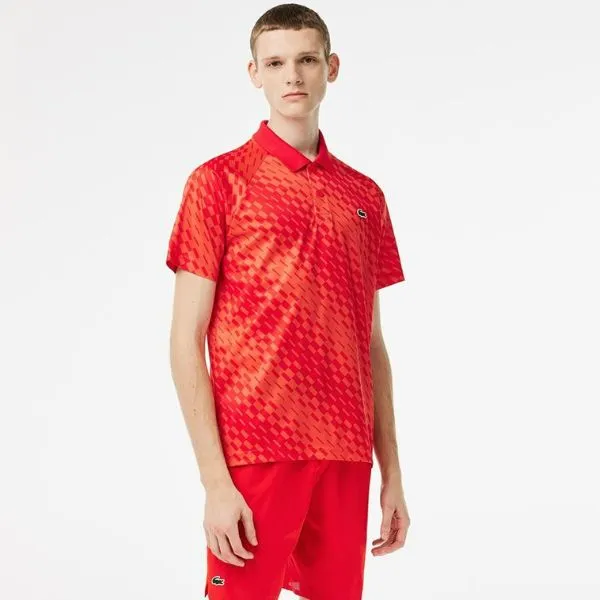 Áo Polo Nam Lacoste Tennis x Novak Djokovic Fan Version Polo DH5174-WI9 Màu Đỏ Size 5