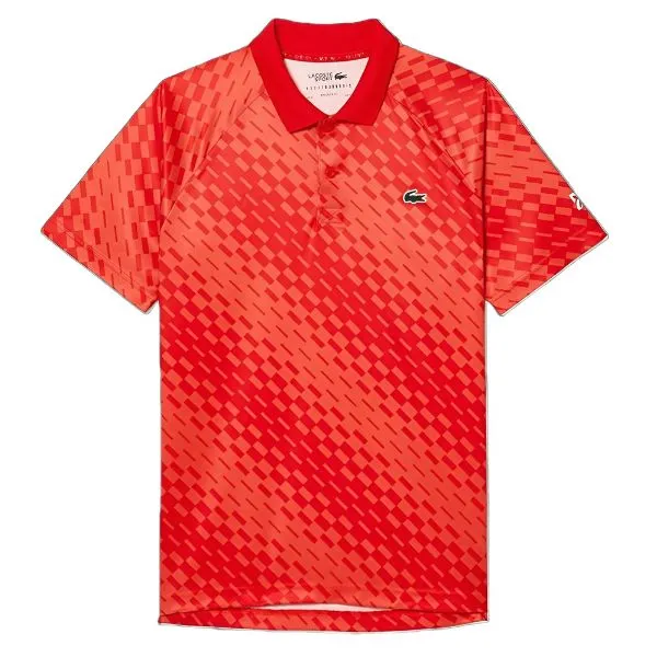 Áo Polo Nam Lacoste Tennis x Novak Djokovic Fan Version Polo DH5174-WI9 Màu Đỏ Size 5