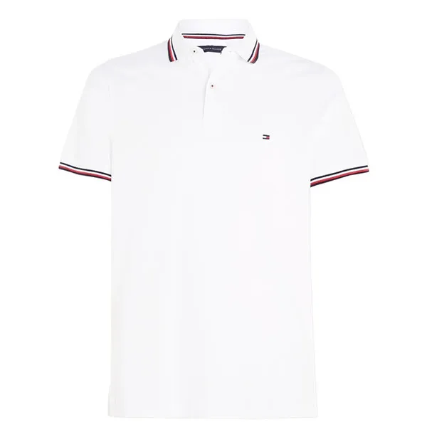 Áo Polo Nam Tommy Hilfiger Regular Fit Wicking In Fresh White 78JA019 100 Màu Trắng Size L - Thời trang - Vua Hàng Hiệu