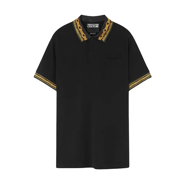 Áo Polo Nam Versace Jeans Couture In Black 77GAGT04 CJ01T Màu Đen Size S