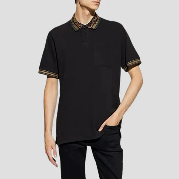 Áo Polo Nam Versace Jeans Couture In Black 77GAGT04 CJ01T Màu Đen Size S
