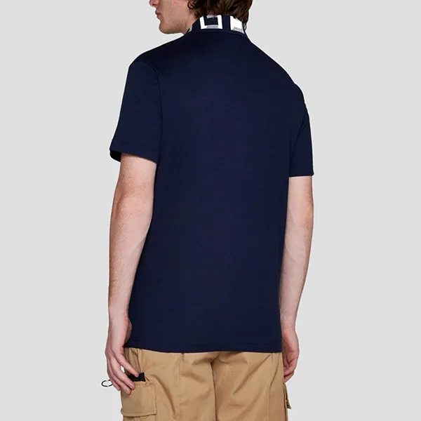 Áo Polo Nam Versace Medusa Greek In Blue With Greca Collar A87402/1A015521UI20 Màu Xanh Navy Size S