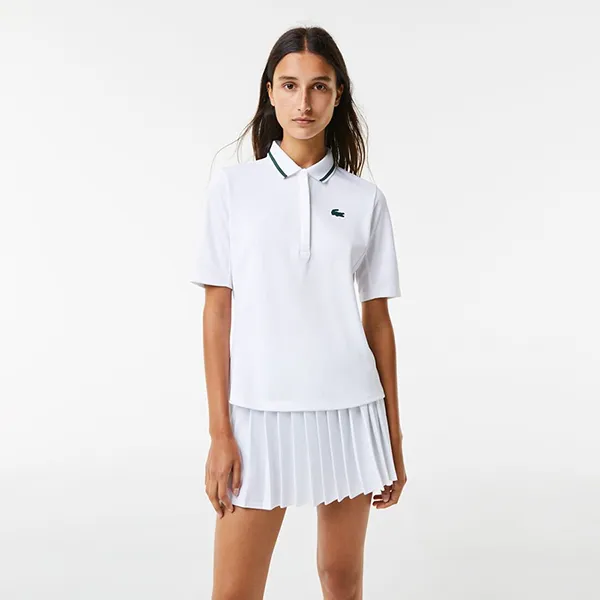 Áo Polo Nữ Lacoste Pickleball Sport Thermo Regulating Piqué Tennis Shirt PF9287-PB4 Màu Trắng Size 34 - Pickleball - Vua Hàng Hiệu