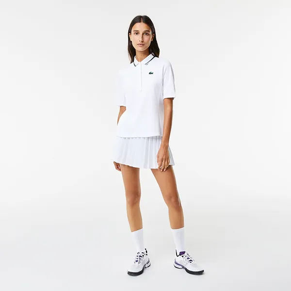 Áo Polo Nữ Lacoste Pickleball Sport Thermo Regulating Piqué Tennis Shirt PF9287-PB4 Màu Trắng Size 34 - Pickleball - Vua Hàng Hiệu