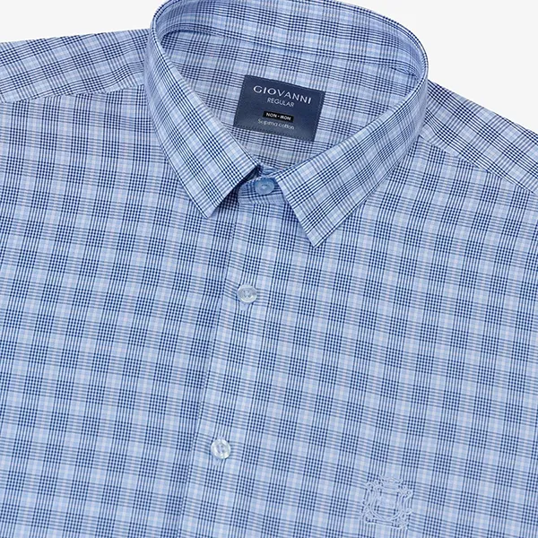 Áo Sơ Mi Dài Tay Nam Giovanni GLS0363-1 Màu Xanh Navy Size S - Thời trang - Vua Hàng Hiệu