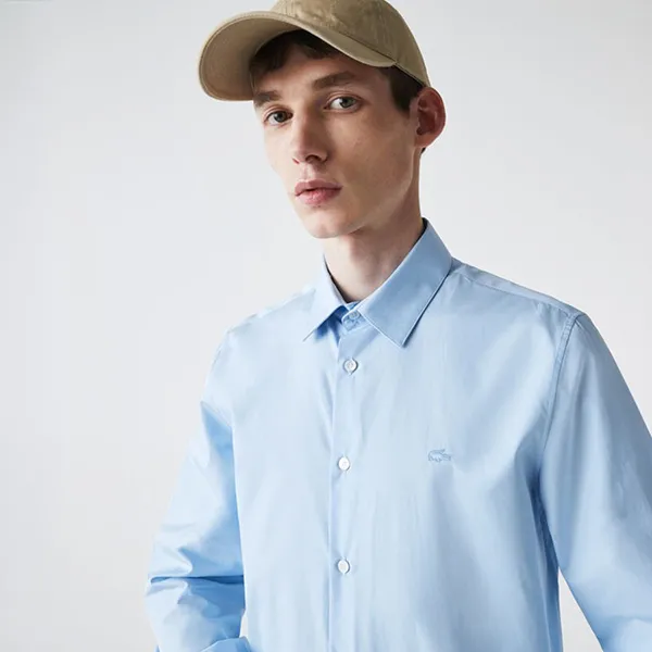Áo Sơ Mi Dài Tay Nam Lacoste Regular Fit CH2935 HBP Shirt Màu Xanh Da Trời Size 41 - Thời trang - Vua Hàng Hiệu