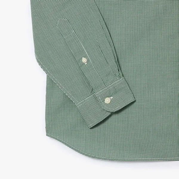 Áo Sơ Mi Dài Tay Nam Lacoste Regular Fit Gingham Poplin Shirt CH5621 737 Màu Xanh Green Size 40 - Thời trang - Vua Hàng Hiệu