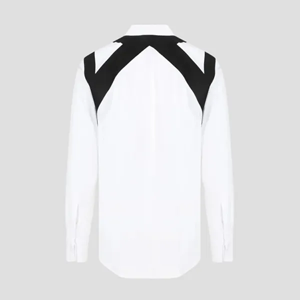 Áo Sơ Mi Nam Alexander Mcqueen In White 745812 QVN66 9000 Màu Đen Trắng