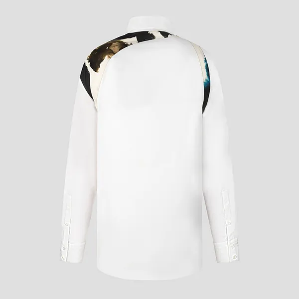 Áo Sơ Mi Nam Alexander McQueen White With Watercolour Graffiti Harness Shirt 734244QUN66 9000 Màu Trắng - Thời trang - Vua Hàng Hiệu