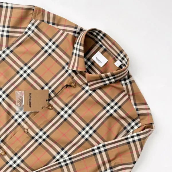 Áo Sơ Mi Nam Burberry Beige With Vintage Check Printed 80842951 Phối Màu Size XS - Thời trang - Vua Hàng Hiệu