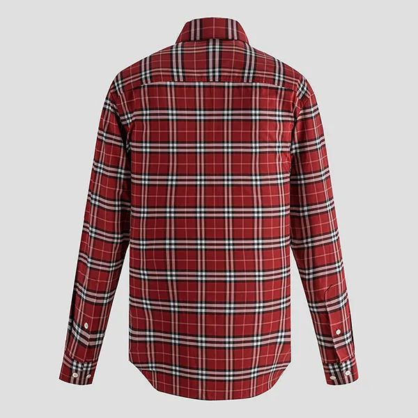 Áo Sơ Mi Nam Burberry Check Long Sleeve Shirt 8011398 Màu Đỏ Size XS - Thời trang - Vua Hàng Hiệu