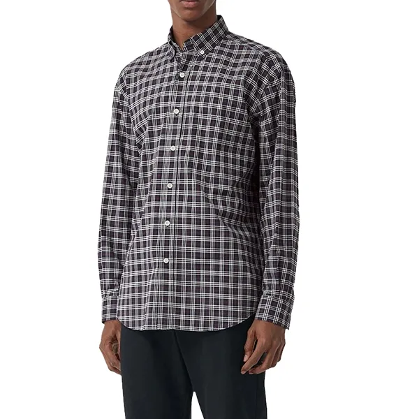 Áo Sơ Mi Nam Burberry Cotton With Check Printed Shirt 8003151 1004 Kẻ Caro Size S - Thời trang - Vua Hàng Hiệu