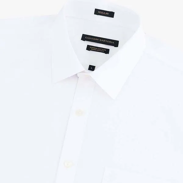 Áo Sơ Mi Nam Giovanni SLS0044-1WH Màu Trắng Size S