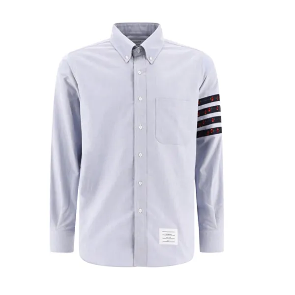 Áo Sơ Mi Nam Thom Browne In Light Blue 4 -Bar Rose Tie MWL374CF0704480 Màu Xanh Blue Size 1