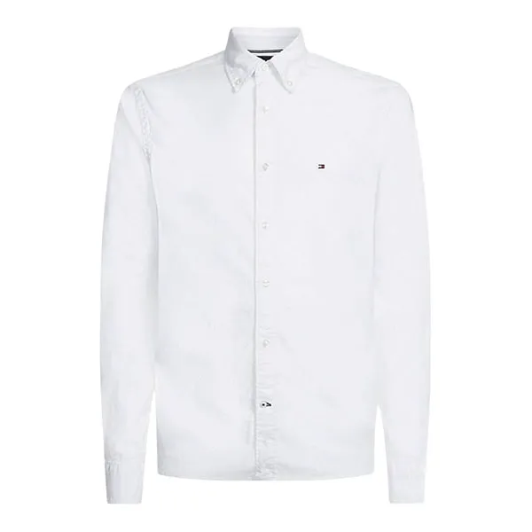 Áo Sơ Mi Dài Tay Nam Tommy Hilfiger 78J8440 100 Màu Trắng Size M