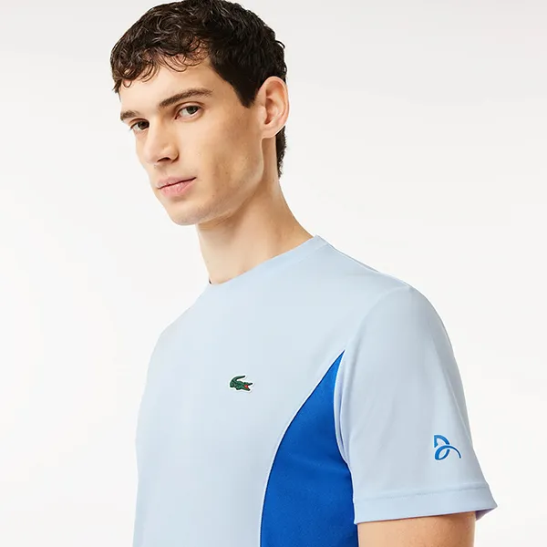 Áo Thun Nam Lacoste Mens x Novak Djokovic TH7539 J2G Tshirt Màu Xanh Nhạt Size 3 - Thời trang - Vua Hàng Hiệu