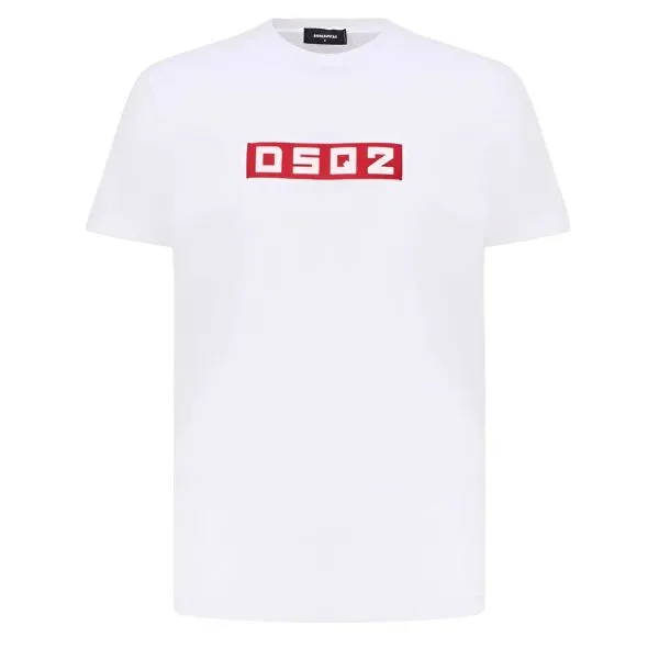 Áo Thun Nam Dsquared2 White With Logo Embroidered T-Shirt S74GD1223 S23009 100 Màu Trắng Size XS - Thời trang - Vua Hàng Hiệu