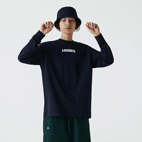 Áo Thun Nam Lacoste Men's Sport Crocodile Print Cotton Jersey TH1520 031 Màu Xanh Navy Size XS - Thời trang - Vua Hàng Hiệu