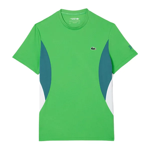 Áo Thun Nam Lacoste Mens x Novak Djokovic TH7539 IXU Màu Xanh Lá Size 3