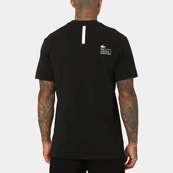 Áo Thun Nam Lacoste Regular Fit Tshirt Màu Đen Size 3