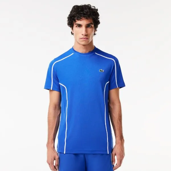 Áo Thun Nam Lacoste Ultra Dry Piqué Tennis TH7545 IXW T-Shirt Màu Xanh Dương Size 3 - Thời trang - Vua Hàng Hiệu