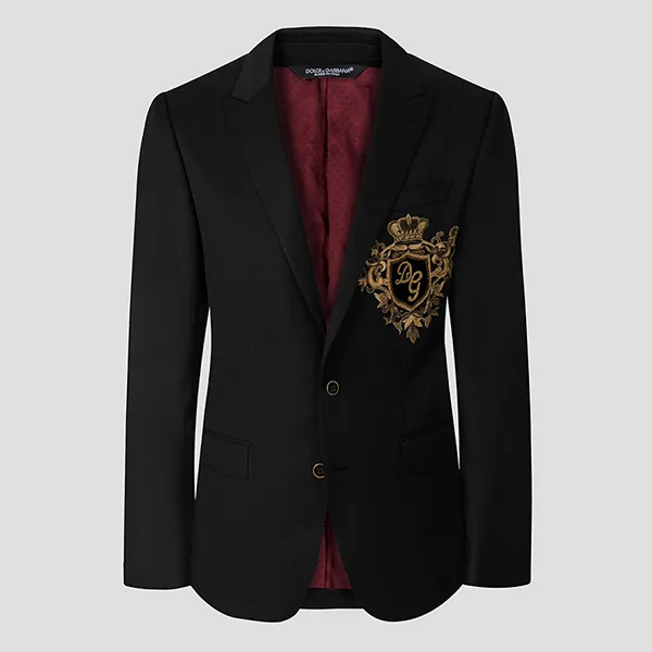 Áo Vest Nam Dolce & Gabbana D&G Black With Logo Embroidered G2IP5Z FU2R8 Màu Đen Size 46 - Thời trang - Vua Hàng Hiệu