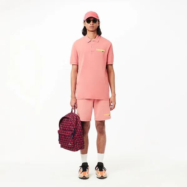 Balo Lacoste Robert Georges Marine Backpack NH4609NZ N39 Màu Đỏ Họa Tiết