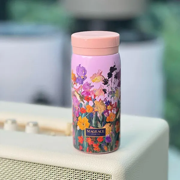 Bình Giữ Nhiệt Magrace Paris Inox 316 Màu Tím Hồng 220ml - Cốc - Vua Hàng Hiệu