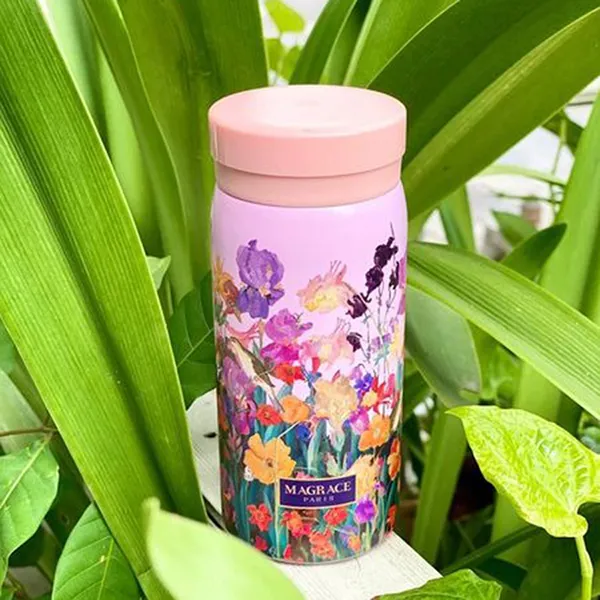 Bình Giữ Nhiệt Magrace Paris Inox 316 Màu Tím Hồng 220ml - Cốc - Vua Hàng Hiệu