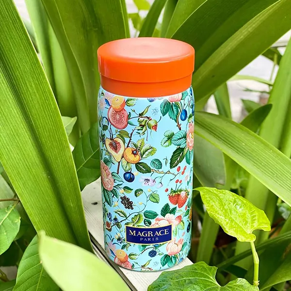 Bình Giữ Nhiệt Magrace Paris Inox 316 Màu Xanh Cam 220ml - Cốc - Vua Hàng Hiệu