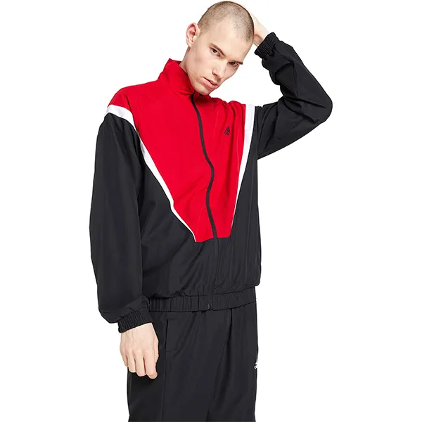 Bộ Quần Áo Gió Nam Adidas Sportswear Woven No Hood Tracksuit Màu Đen Phối Đỏ Size S