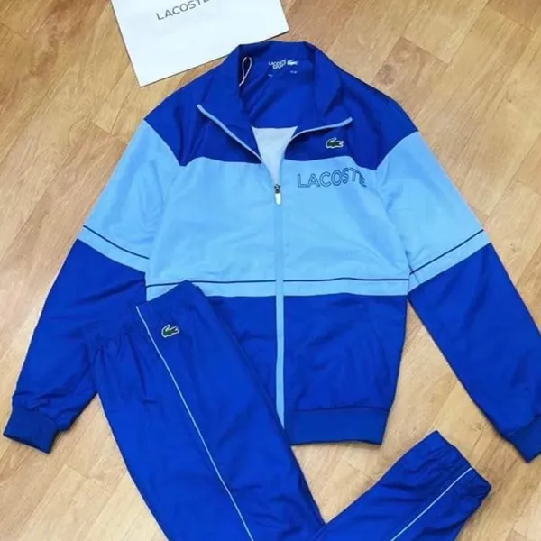 Bộ Quần Áo Gió Nam Lacoste Sport Màu Xanh Blue Size 2