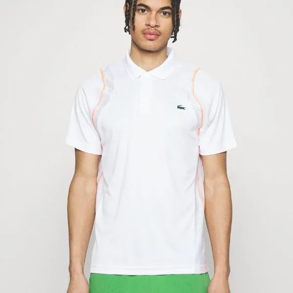 Bộ Quần Áo Nam Lacoste Men’s Tennis DH5180 51 XIT/ GH745210 031 Màu Trắng Đen Size 2