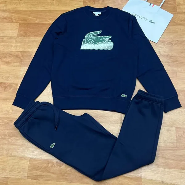 Bộ Quần Áo Nỉ Nam Lacoste Men's Sport Sweatshirt Màu Xanh Navy - Thời trang - Vua Hàng Hiệu