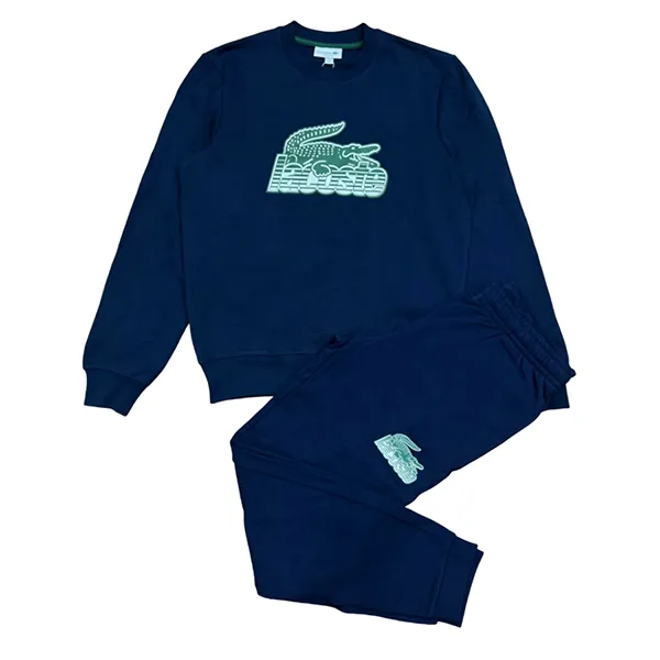 Bộ Quần Áo Nỉ Nam Lacoste Neo Heritage Màu Xanh Navy Size 3