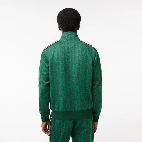 Bộ Quần Áo Nỉ Nam Lacoste Sweatsuit Paris Monogram Zip-Up Green SH1368 51 QIJ Màu Xanh Lá Size 2