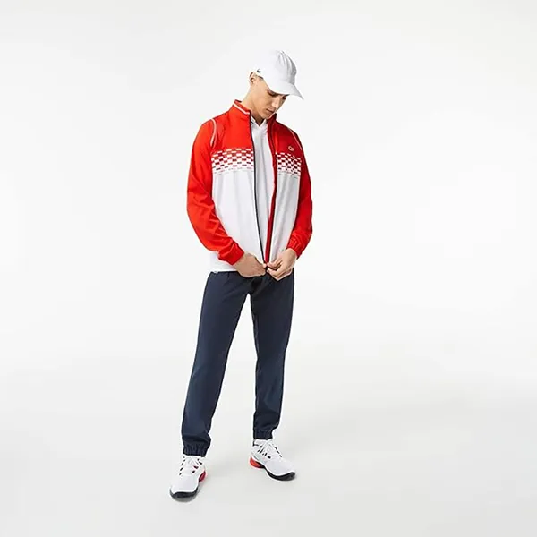 Bộ Quần Áo Thể Thao Nam Lacoste Men's Sports Tracksuit Màu Đỏ Trắng / Xanh Navy Size 2 - Thời trang - Vua Hàng Hiệu