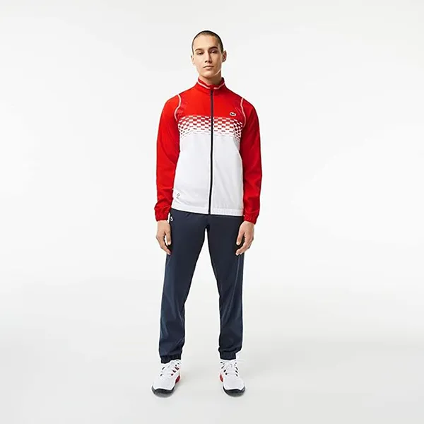 Bộ Quần Áo Thể Thao Nam Lacoste Men's Sports Tracksuit Màu Đỏ Trắng / Xanh Navy Size 2 - Thời trang - Vua Hàng Hiệu