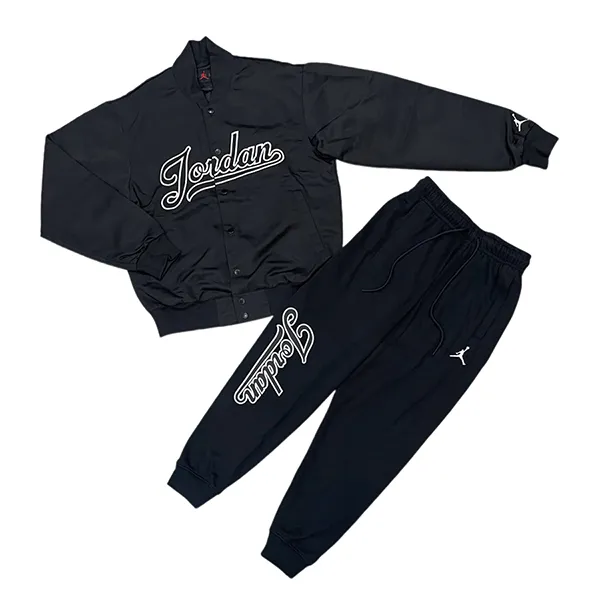 Bộ Thể Thao Nam Nike Jordan Flight FN4660-010/FN4669-010 Màu Đen Size S