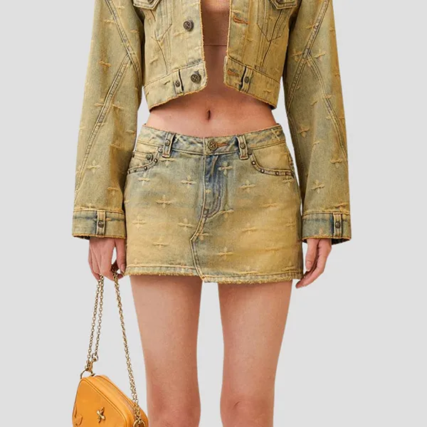 Chân Váy Chữ A Nữ Denim Wash SMFK DS003BLG Màu Xanh Size XS - Thời trang - Vua Hàng Hiệu