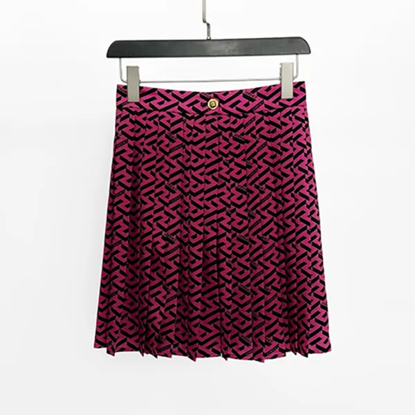 Chân Váy Versace Pink With La Greca Pattern Printed 1008399 1A07494 5P540 Màu Hồng Họa Tiết Size 38 - Thời trang - Vua Hàng Hiệu