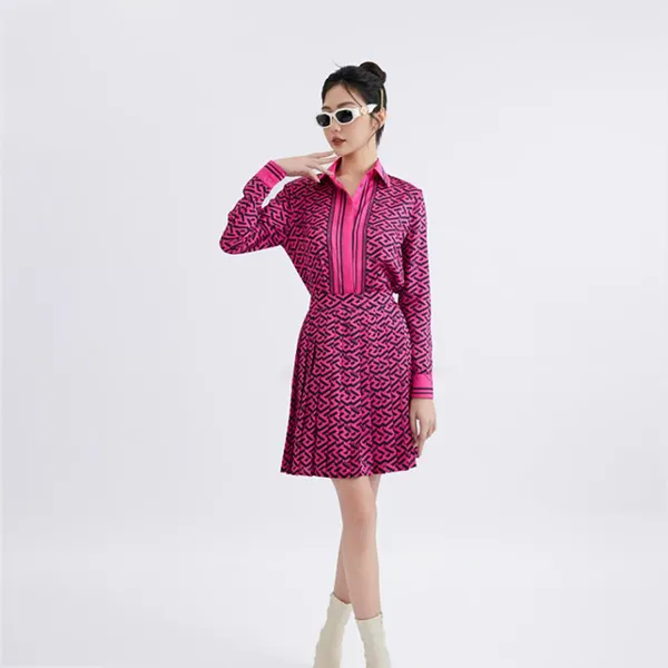 Chân Váy Versace Pink With La Greca Pattern Printed 1008399 1A07494 5P540 Màu Hồng Họa Tiết Size 38 - Thời trang - Vua Hàng Hiệu