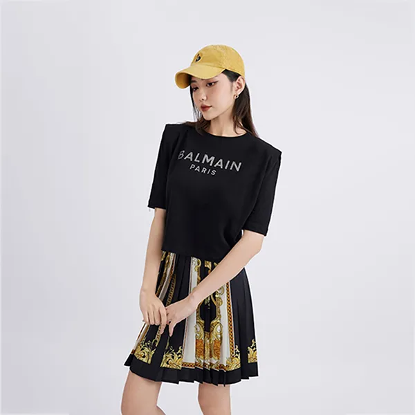 Chân Váy Versace With Baroque Pattern Printed 1008399 1A09103 5B070 Màu Đen Họa Tiết Size 36 - Thời trang - Vua Hàng Hiệu