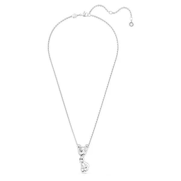 Dây Chuyền Swarovski Disney Mickey Mouse Layered Pendant White, Rhodium Plated 5668780 Màu Bạc