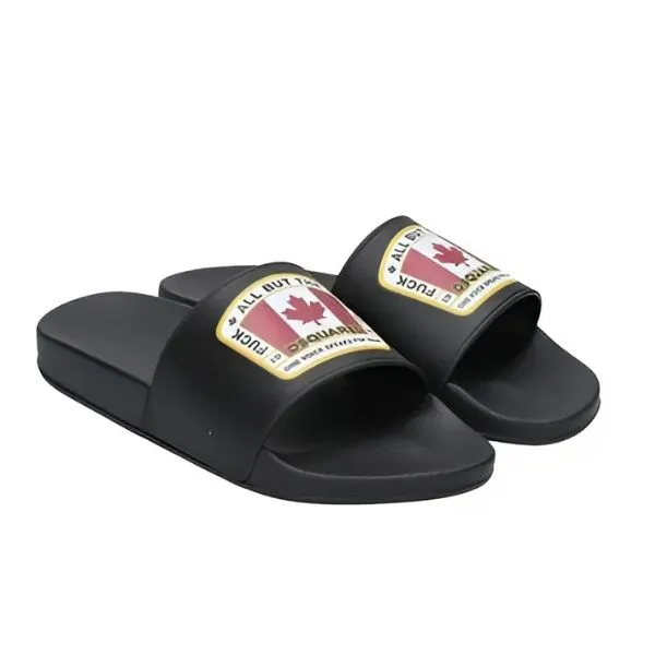 Dép Nam Dsquared2 Navy Rubber With Canada Flag FFM0103172000013073 Màu Xanh Navy Size 39