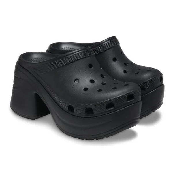 Dép Sục Nữ Crocs Siren Clog Black 208547-001 Màu Đen Size W6 - Dép - Vua Hàng Hiệu