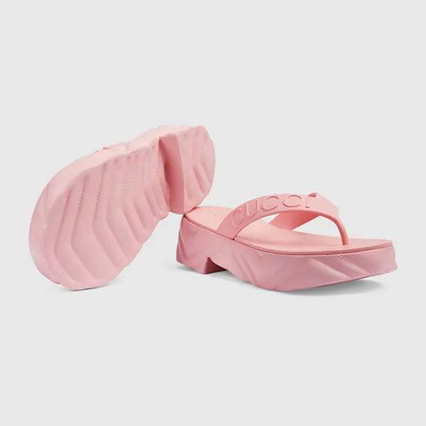 Dép Xỏ Ngón Nữ Gucci Women's Thong Platform Sandal 746334 JFM00 5815 Màu Hồng Size 37 - Dép - Vua Hàng Hiệu