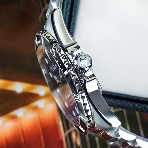 Đồng Hồ Nam Edox Skydiver Automatic 80112-3NM-BUI (801123NMBUI) Màu Bạc Xanh